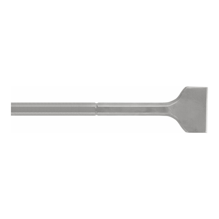 HiKOKI Burin plat 50 x 280 mm, tige ronde 13 mm, hexagone 17 mm, sans collerette