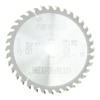 HiKOKI Cirkelzaagblad TCT 165 x 20 Z36 Wisseltand Hout