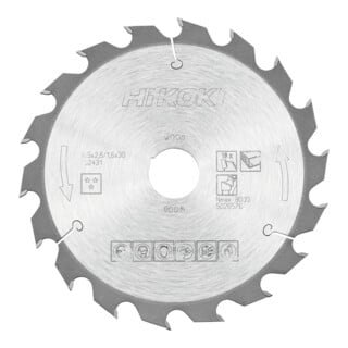 HiKOKI Cirkelzaagblad TCT 185 x 30 Z18 Wisseltand hout