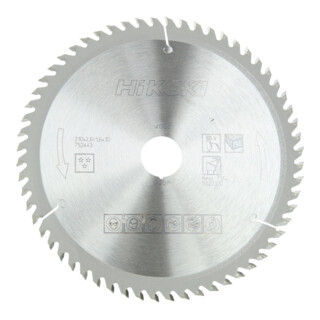 HiKOKI Cirkelzaagblad TCT 210 x 30 Z60 Wisseltand hout
