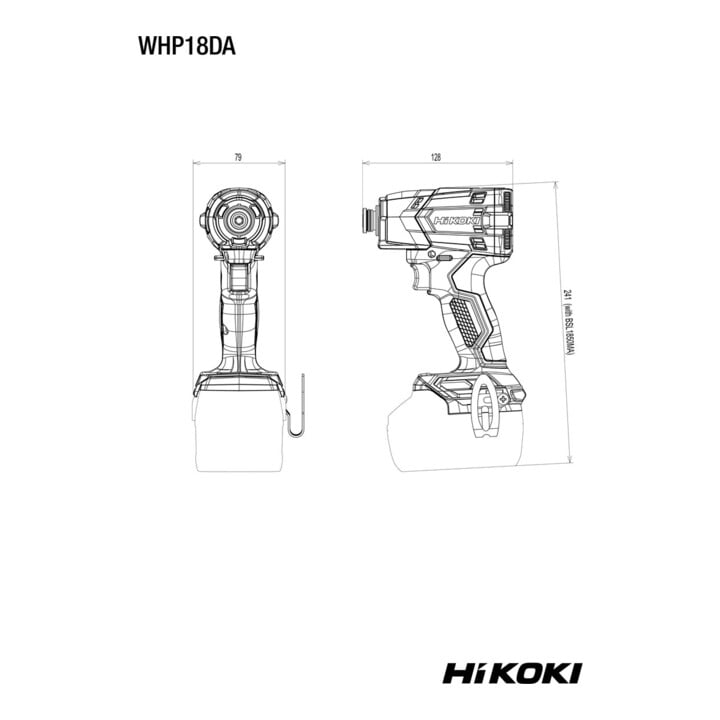 HiKOKI Clé à chocs sans balais 18 V WHP18DAW2Z