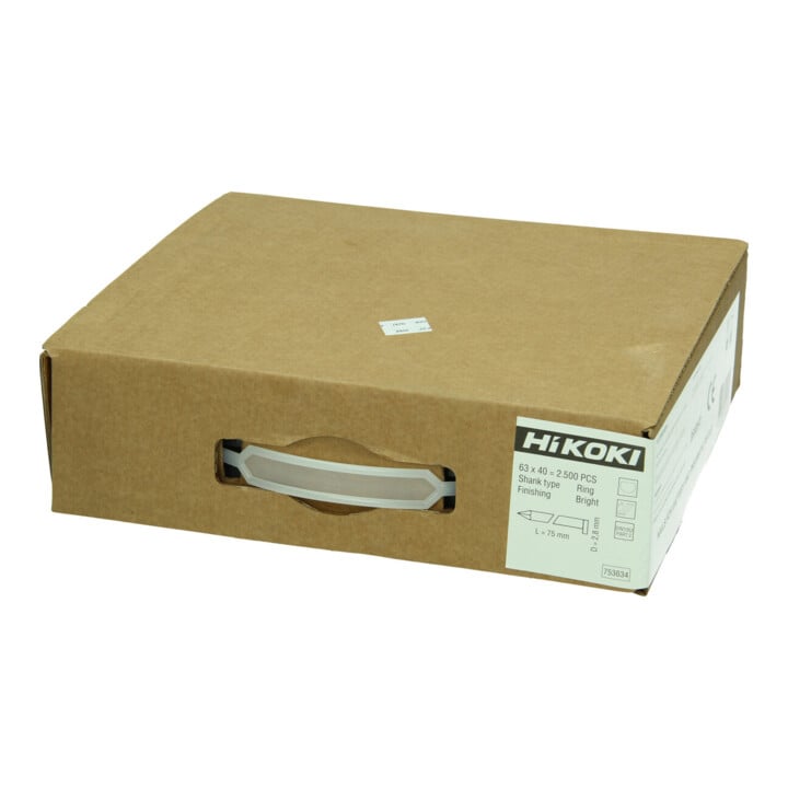 HiKOKI Clous à bande 34° tête D 2,8 x 75 mm tige annelée brut 2500 pièces