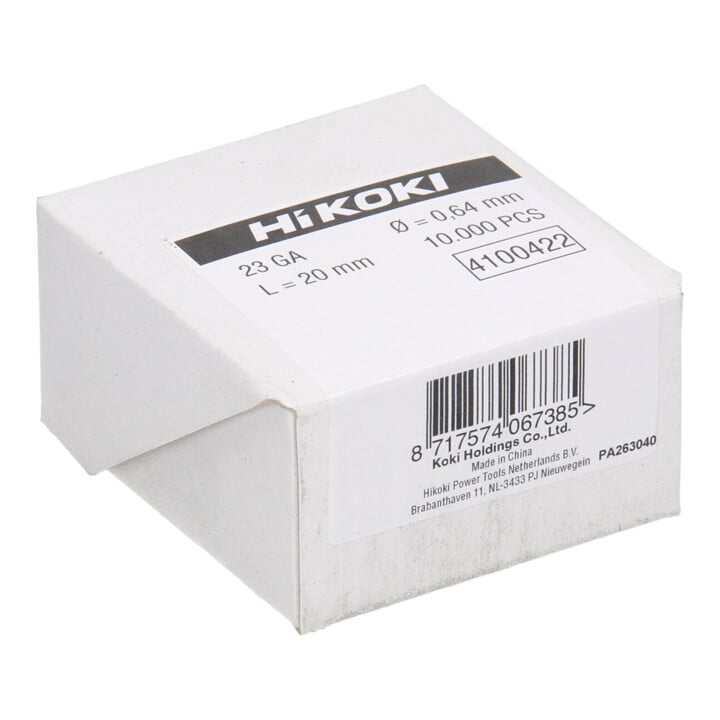 HiKOKI Clous à pointe 23 Gauge 20 mm droits électro-galvanisés