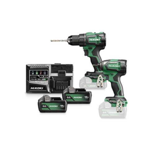 HiKOKI Combo Kit Visseuse à chocs + Perceuse-visseuse à percussion KC18DE