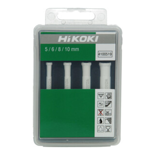 HiKOKI Diamantboorset 4-dlg. 5/6/8/10 mm 10 mm schacht