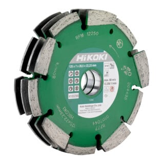 HiKOKI Diamantfrässcheibe 125 x 28,5 x 22,23 mm Universal laser