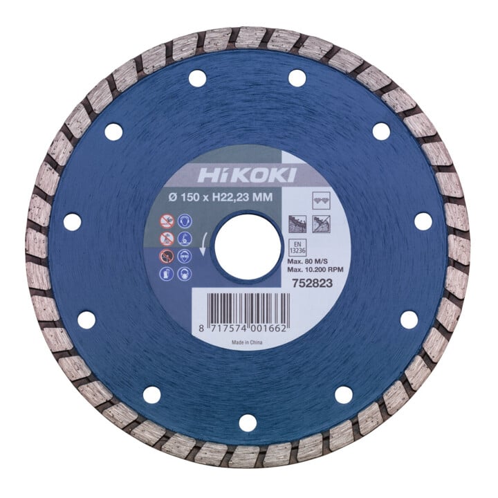 HiKOKI Diamantsnijschijf 150 x 22,2 x 6 mm Turbo vlak