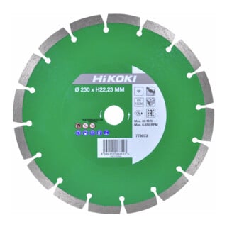 HiKOKI Diamanttrennscheibe 230 x 10 x 22,23 mm Universal ds.