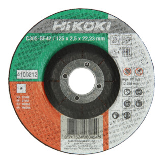 HiKOKI Disque à tronçonner 125 x 3 x 22,23 mm Pierre F 42