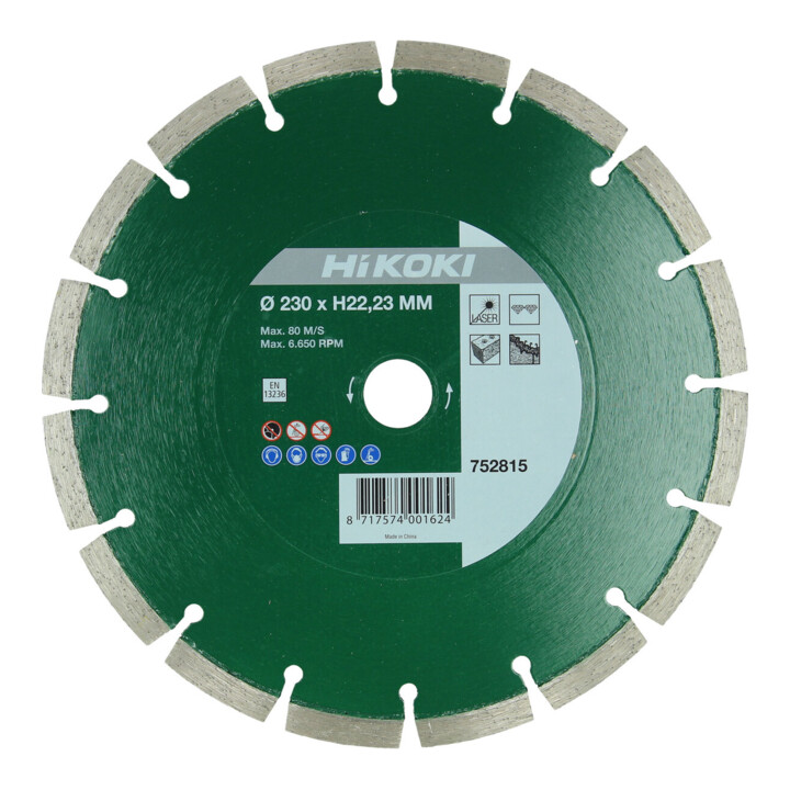 HiKOKI Disque diamant de découpe 150 x 10 x 22,23 mm Universal laser