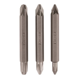 HiKOKI Doppelbit 1/4" Phillips/Pozidrive PH1/PZ1 PH2/PZ2 PH3/PZ3 60mm