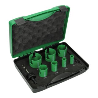 HiKOKI Ensemble de scies-cloches carbure 9 pièces pour sanitaire