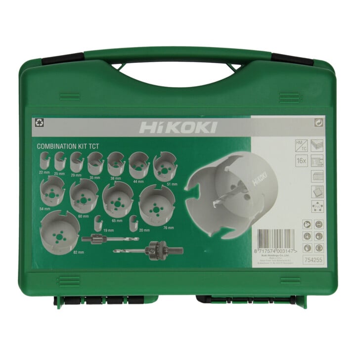 HiKOKI Ensemble de scies-cloches carbure combiné 16 pièces