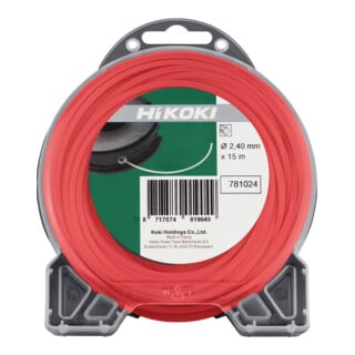 HiKOKI Fil de coupe carré 2,4 mm orange 34 m