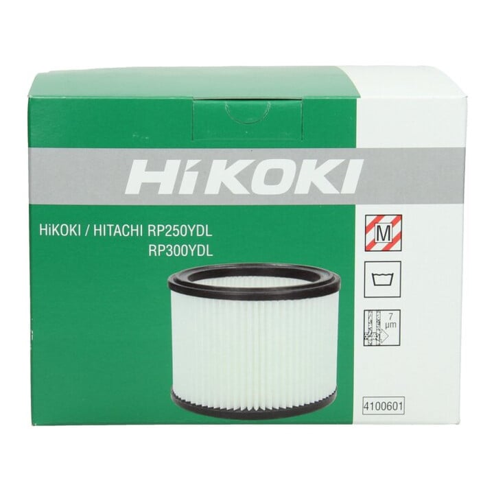 HiKOKI Filtereinsatz 185x140 waschbar Filtrationsklasse M 7 µm
