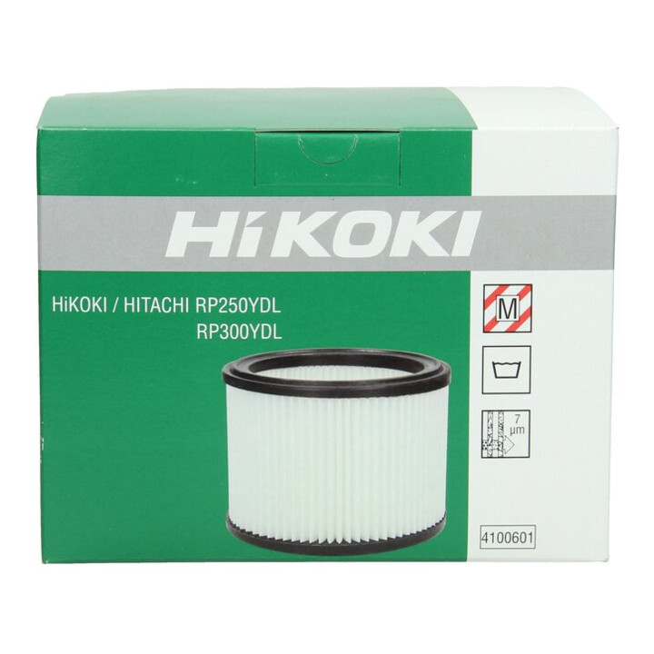 HiKOKI Filterelement 185x140 wasbaar filtratieklasse M 7 µm