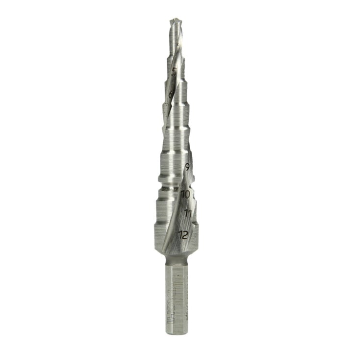HiKOKI Foret étagé HSS 4-12 mm à rainure hélicoïdale