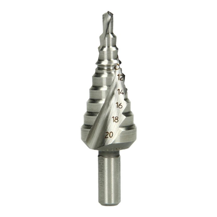 HiKOKI Foret étagé HSS 4 - 20 mm à rainure hélicoïdale