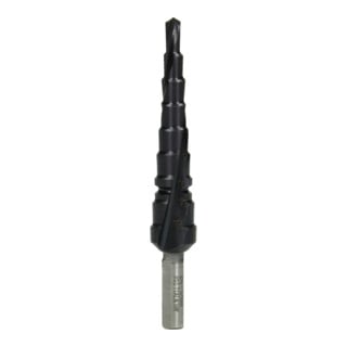 HiKOKI Foret étagé HSS TiAIN 4 - 12 mm à rainure hélicoïdale