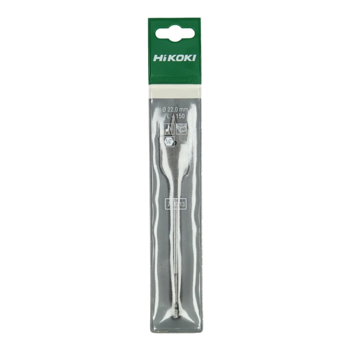 HiKOKI Forets plats pour bois 32 x 150 mm 1/4" hexagonal, set de 10 pièces