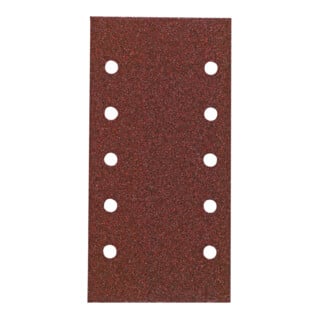 HiKOKI Haftschleifblätter 115 x 230mm P240 Rot 10 Stück