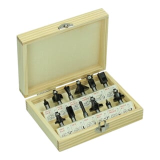 HiKOKI Jeu de fraises SP 8 mm 12 pièces
