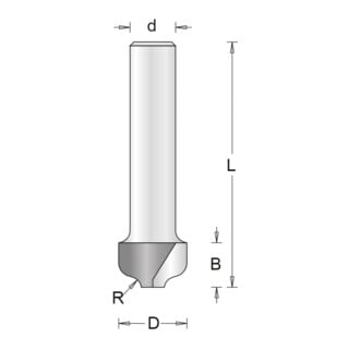 HiKOKI Karniesnutfräser 8mm 12.7 x 50 x 2mm