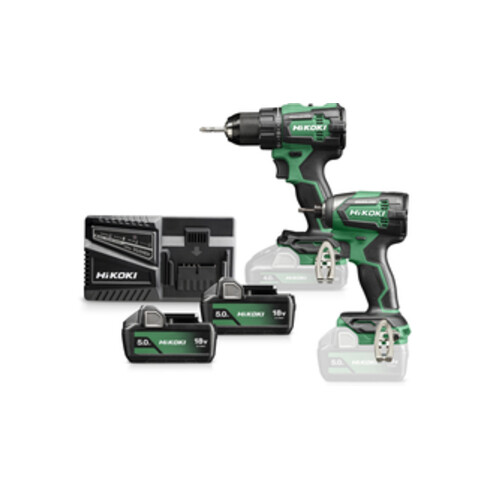 HiKOKI Kit Combo Perceuse-visseuse sans fil + Clé à chocs KC18DE-2