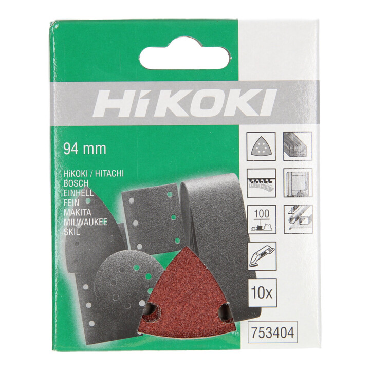 HiKOKI Klittenband schuurvellen 93 mm P100 rood 10 stuks