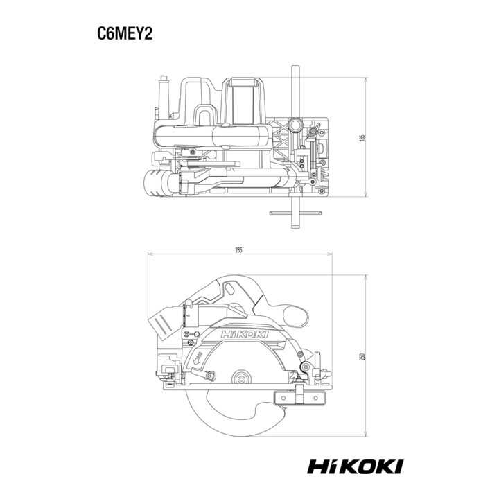 HiKOKI Kreissäge 165 mm mit Bremse C6MEY2