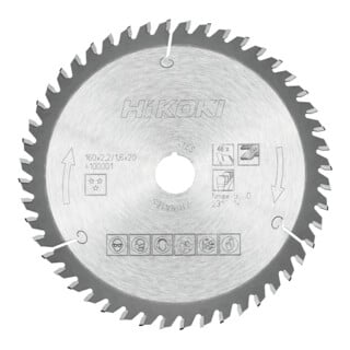 HiKOKI Kreissägeblatt TCT 160x20 Z48 Trapez- Flachzahn