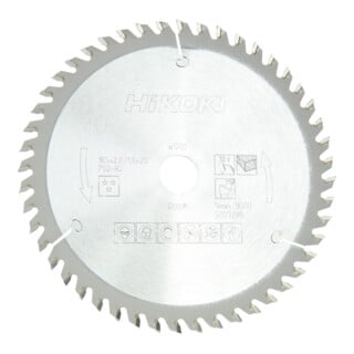 HiKOKI Kreissägeblatt TCT 165 x 20 Z48 Wechselzahn Holz