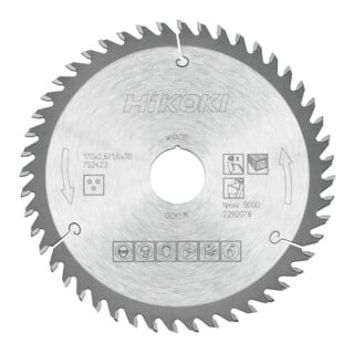 HiKOKI Kreissägeblatt TCT 170 x 30/20 mm Z48 Wechselzahn Holz
