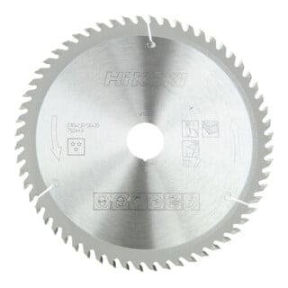 HiKOKI Kreissägeblatt TCT 210 x 30 Z60 Wechselzahn Holz