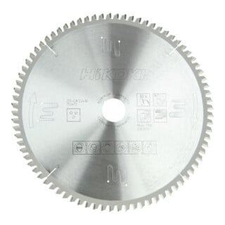 HiKOKI Kreissägeblatt TCT 255 x 30 Z80 Laminat Aluminium Trapez- Flachzahn