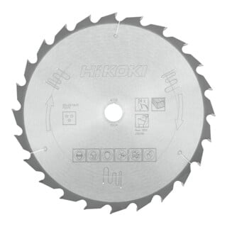 HiKOKI Kreissägeblatt TCT 335 x 30 mm Z24 Wechselzahn Holz
