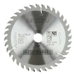 HiKOKI Lame de scie circulaire TCT 150 x 20/16 x Z36 denture alternée bois