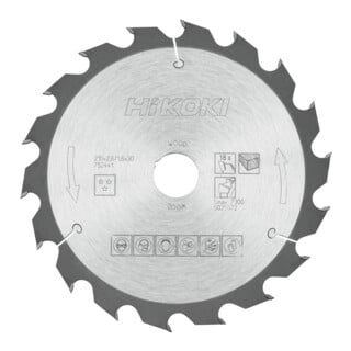 HiKOKI Lame de scie circulaire TCT 210 x 30 Z18 denture alternée pour bois