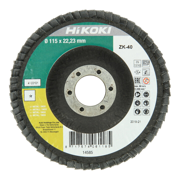 HiKOKI Lamellenschijf 125 mm P60 ZK HSP gebogen