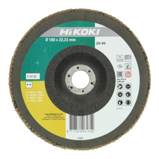 HiKOKI Lamellenschijf 180 mm P40 ZK gebogen