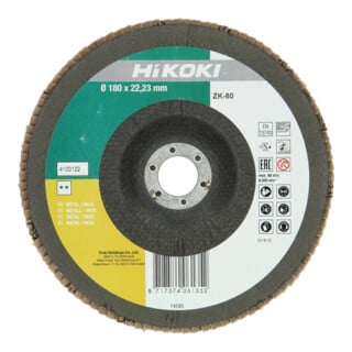 HiKOKI Lamellenschleifteller 180mm P40 ZK gekröpft