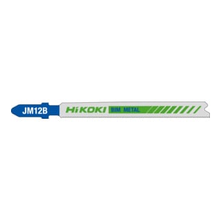 HiKOKI Lames de scie sauteuse JM12B/T121GF 5 pièces métal BIM