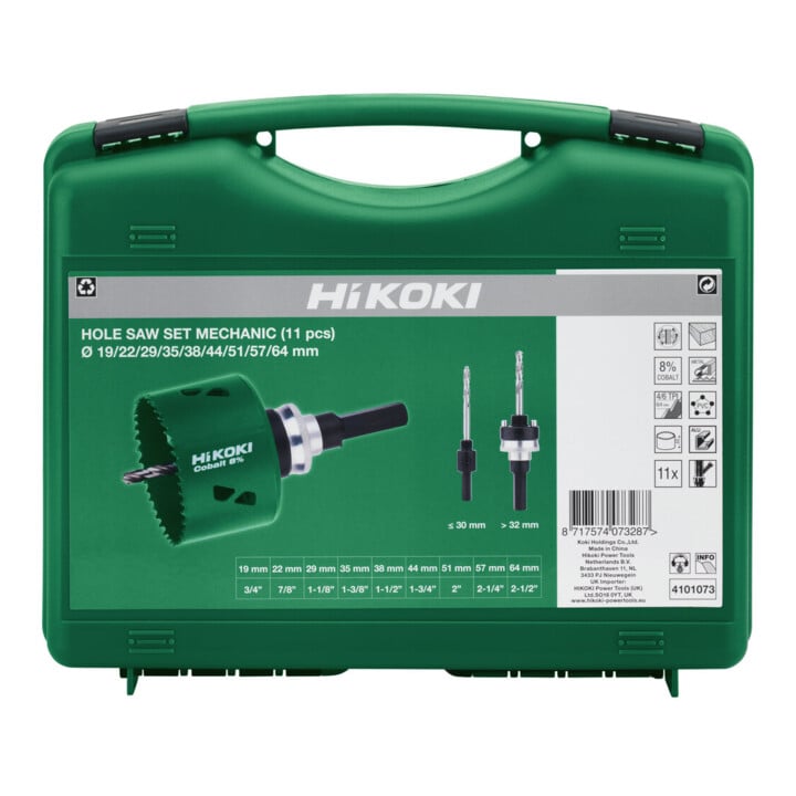 HiKOKI Lochsägen-Sortiment "Monteur" HSS-Co 13-teilig