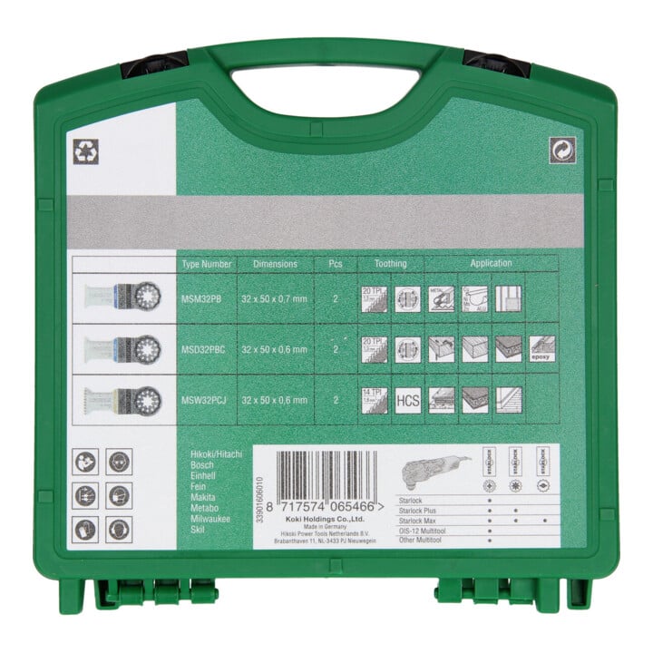 HiKOKI Multitool Set 6-teilig STARLOCK MSM32PB/MSD32PBC/MSW32PCJ
