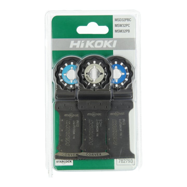 HiKOKI Multitool Set MSD32PBC/MSW32PC/MSM32PB 3-teilig Starlock