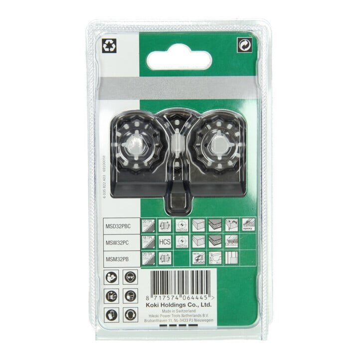 HiKOKI Multitool Set MSD32PBC/MSW32PC/MSM32PB 3-teilig Starlock