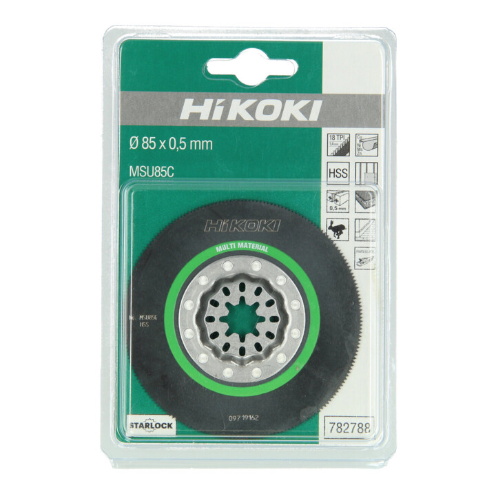 HiKOKI Multitoolblad MSU85C HSS multi-materiaal STARLOCK
