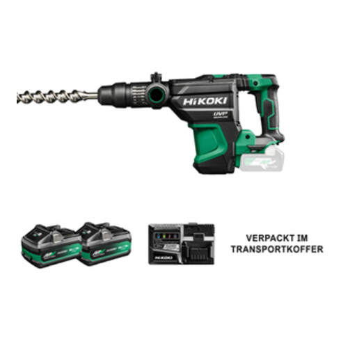 HiKOKI Perceuse-visseuse et marteau burineur sans fil (SDS-max) DH3640DA (4,0 Ah) (Malette de transport)