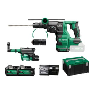 HiKOKI Perceuse-visseuse et marteau burineur sans fil (SDS-plus) DH1826DC (5,0 Ah) (HSC II)