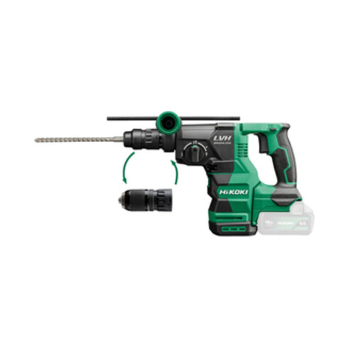 HiKOKI Perceuse-visseuse et marteau burineur sans fil (SDS-plus) DH1826DC (Basic) (Carton)